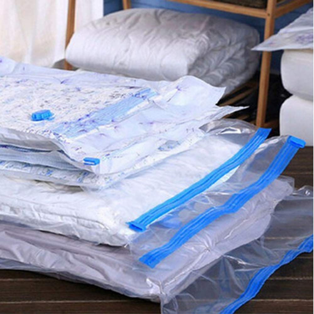 PBLCYUT Vacuum Storage Bags for Clothes - 40x60cm Space Saving Compression Bags, Transparent Travel Organizer with Airtight Seal - Perfect for Packing, Moving & Seasonal Clothing Storage