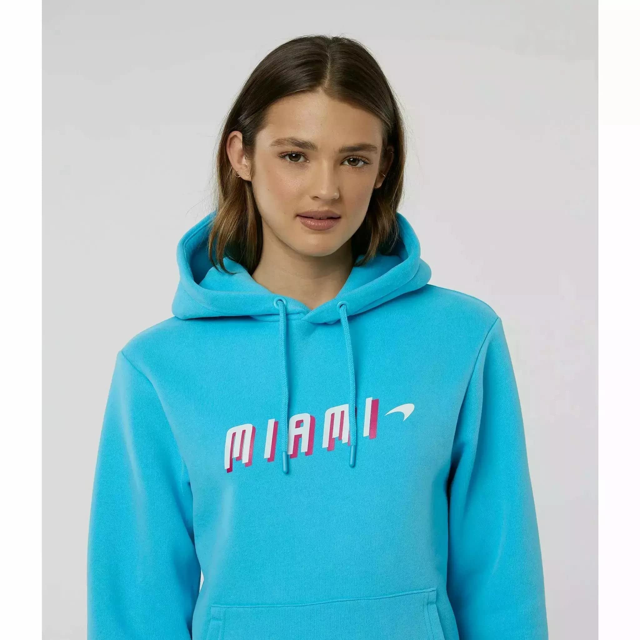McLaren F1 Women's Miami Neon Graphic Hoodie - Stylish Racing-Inspired Pullover for Casual Wear & Street Fashion