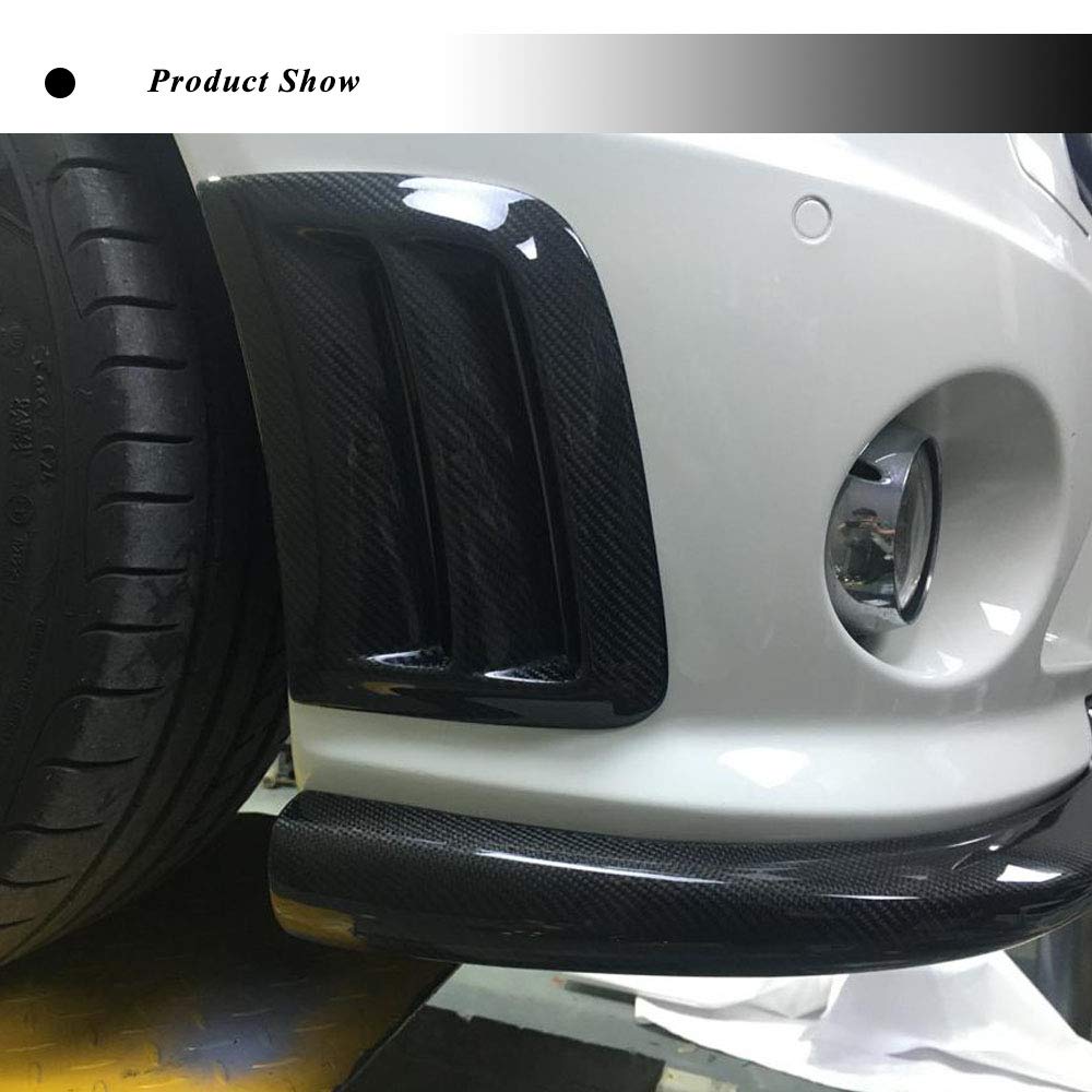 Carbon Fiber Side Air Fender Vent Cover for Mercedes Benz W204 C63 AMG (2008-2011) - Front Bumper Air Intake Cover, Spoiler & Trim Panel | High-Performance Upgrade for Sporty Look & Improved Aerodynamics | Perfect for Racing, Car Shows & Street Performance