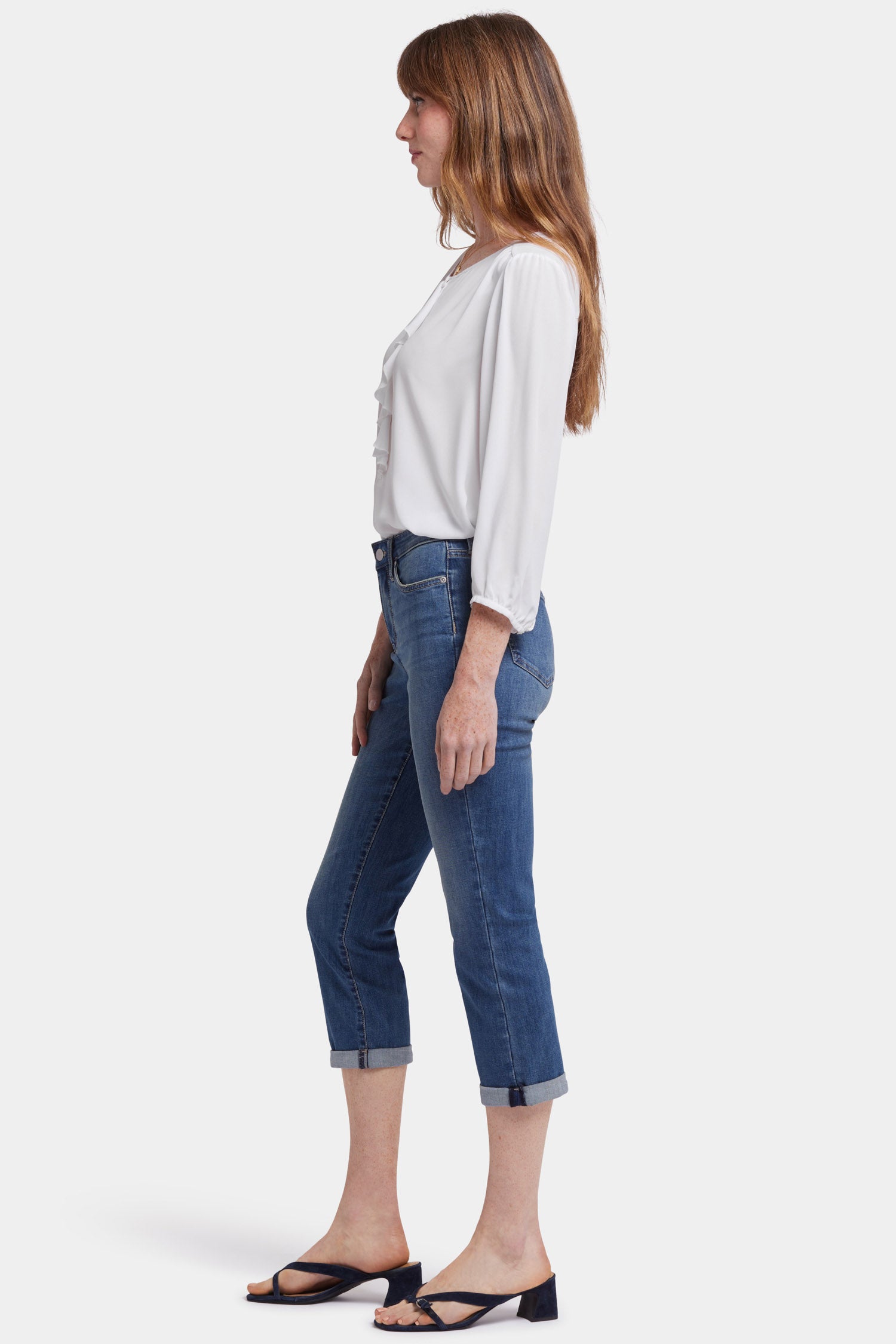 Chloe Skinny Capri Jeans for Women - High Waisted Stretch Denim Pants | Costa Brava Style | Perfect for Casual Wear, Date Night & Summer Outfits