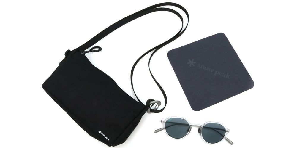 JINS x Snow Peak JINS Switch Titanium 017 00 Sunglasses - Lightweight Titanium Frame for Outdoor Adventures, Hiking & Travel