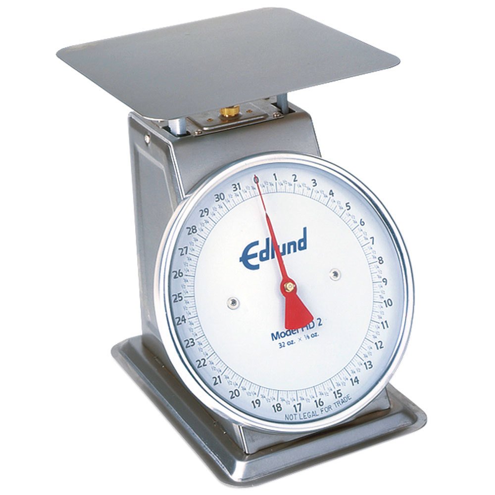 Edlund HD-2 Series Stainless Steel Mechanical Fixed Dial Portion Scale - Perfect for Commercial Kitchens, Bakeries & Food Portioning