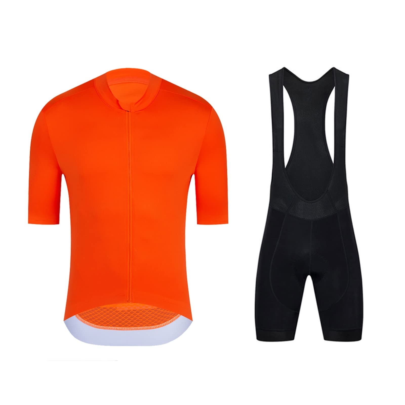 Men's Cycling Jersey Set - Breathable Short Sleeve Bike Shirt & Bib Shorts for Road Biking | Pro Team Performance Gear for Cycling, Mountain Biking & Training