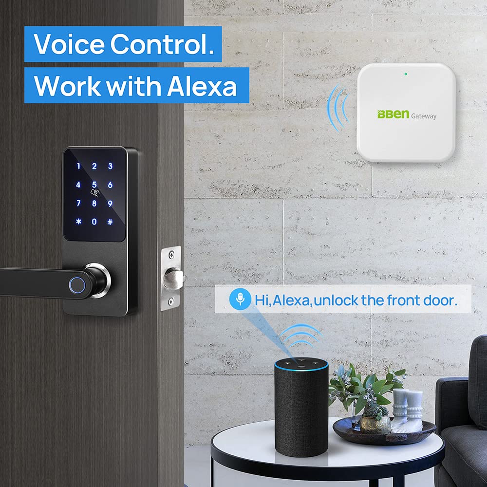 Bben Smart Door Lock Wi-Fi Gateway - Bluetooth Keyless Entry Keypad & Smart Deadbolt Wi-Fi Bridge | TTLock Smart Deadbolt WiFi Hub | Alexa Compatible | G2 Gateway & G2 Hub | Secure Smart Home Access for Apartments, Vacation Homes & Rentals