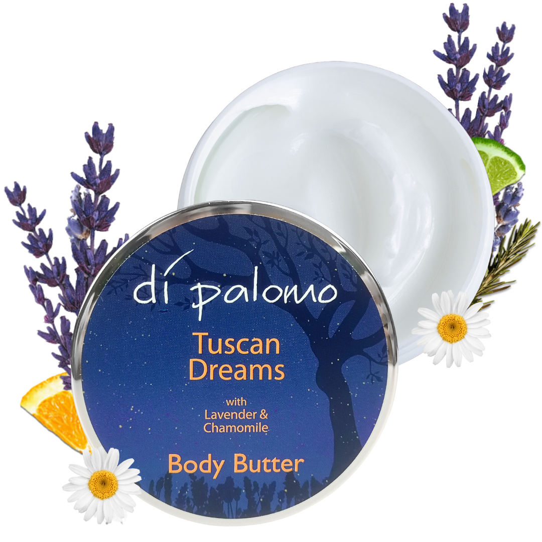 Di Palomo Tuscan Dreams Body Butter 200ml - Ultra Hydrating & Nourishing Cream for Dry Skin | Perfect for Daily Moisturizing, Spa Days & Gift Giving