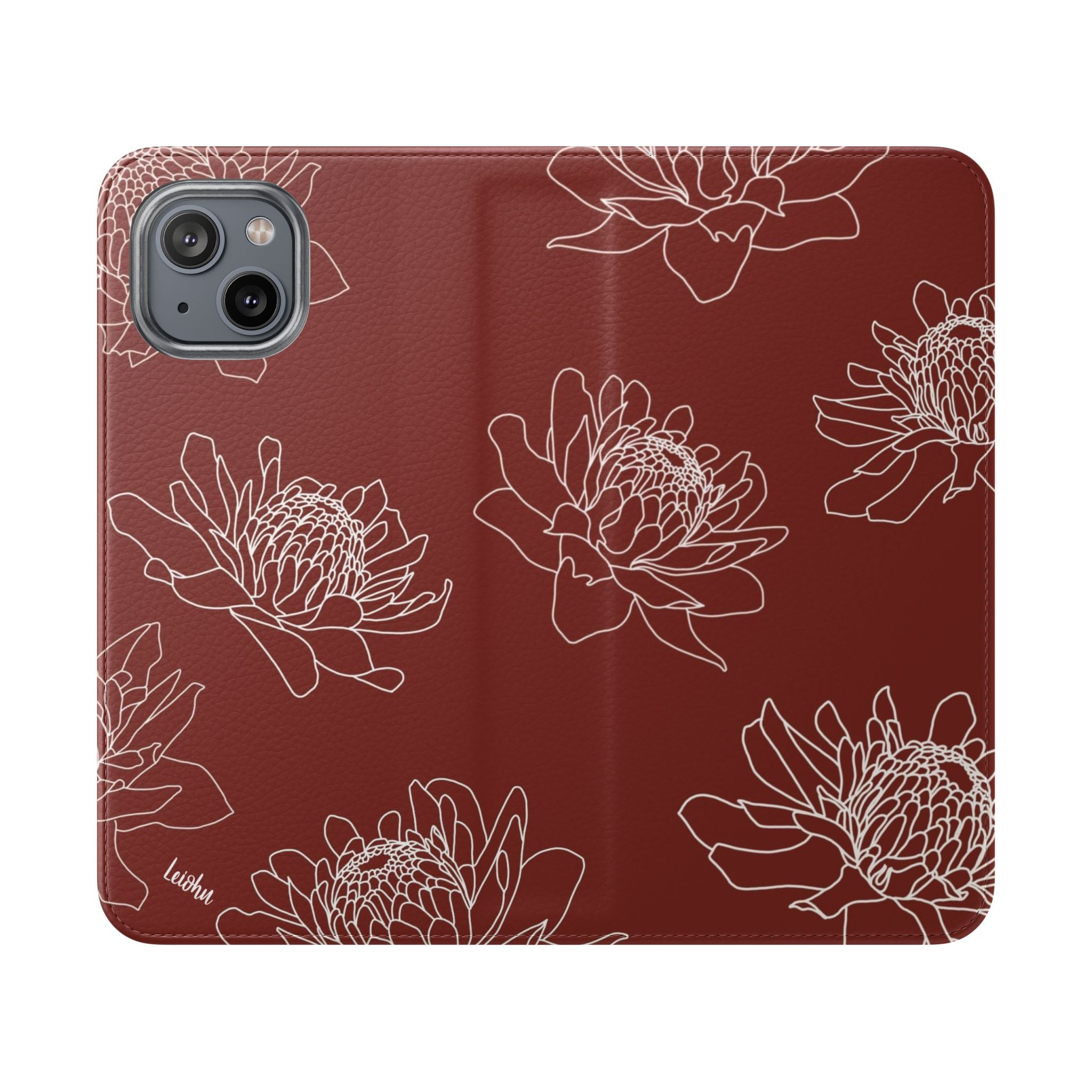 Torch Ginger Folio Case - Elegant & Durable Phone Cover for iPhone & Samsung - Perfect for Travel, Work & Everyday Use