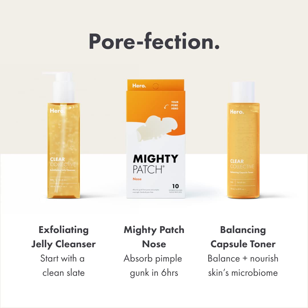 Hero Cosmetics Mighty Patches for Acne - XL Hydrocolloid Pimple Patches for Overnight Treatment | 10 Count | Perfect for Travel & Daily Skincare