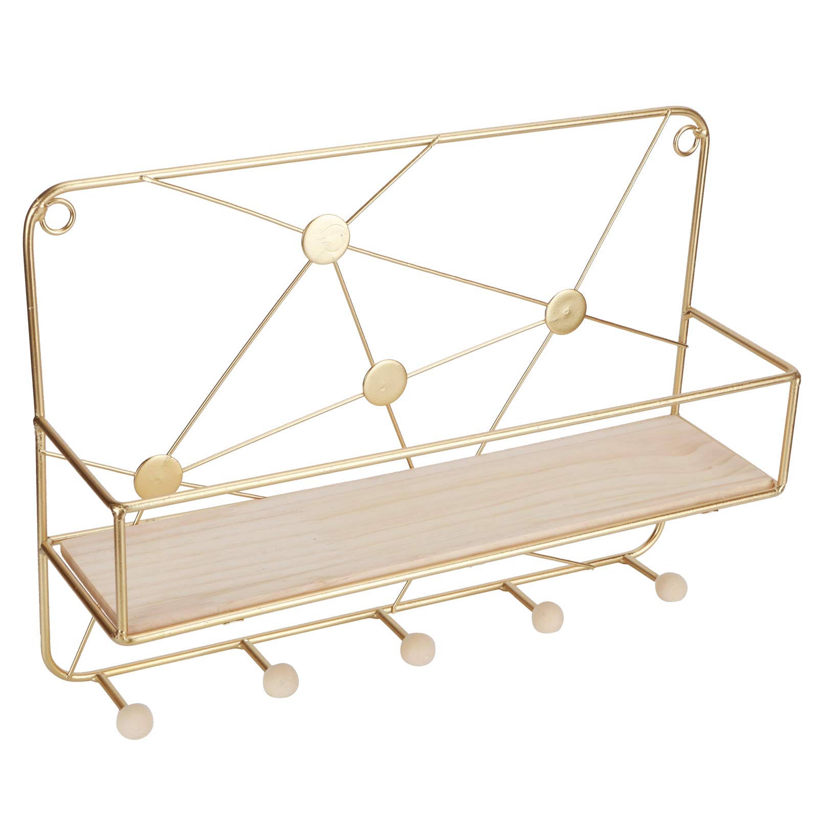Vbestlife Wall Storage Rack - Modern Nordic Style Wall Shelf with High Gloss Finish & Premium Texture - Perfect for Living Room, Bedroom, Home Office Organization & Decoration