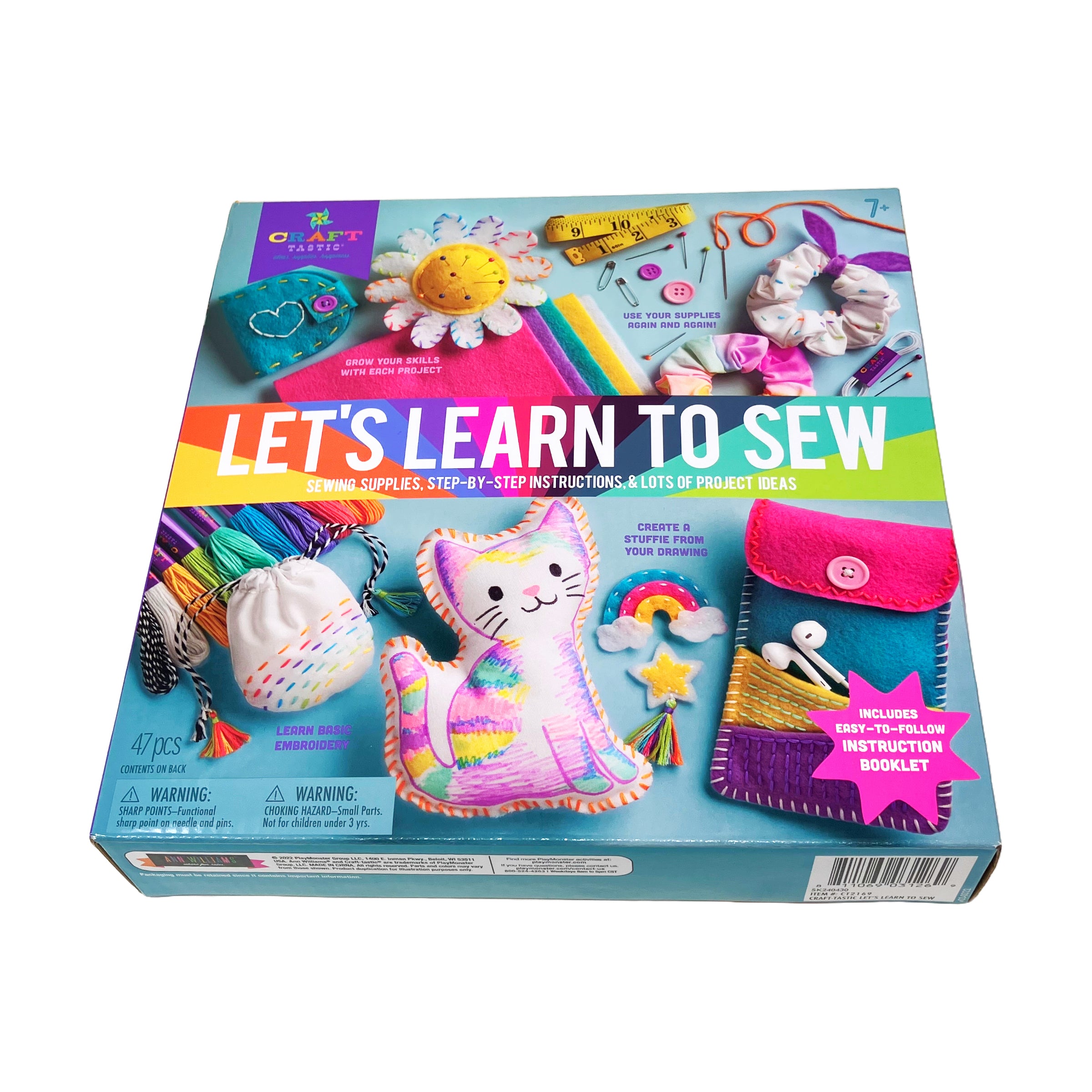 Craft-tastic Beginner's Sewing Kit - Learn to Sew Easily with Complete Starter Supplies | Perfect for Kids, DIY Projects & Handmade Gift Making