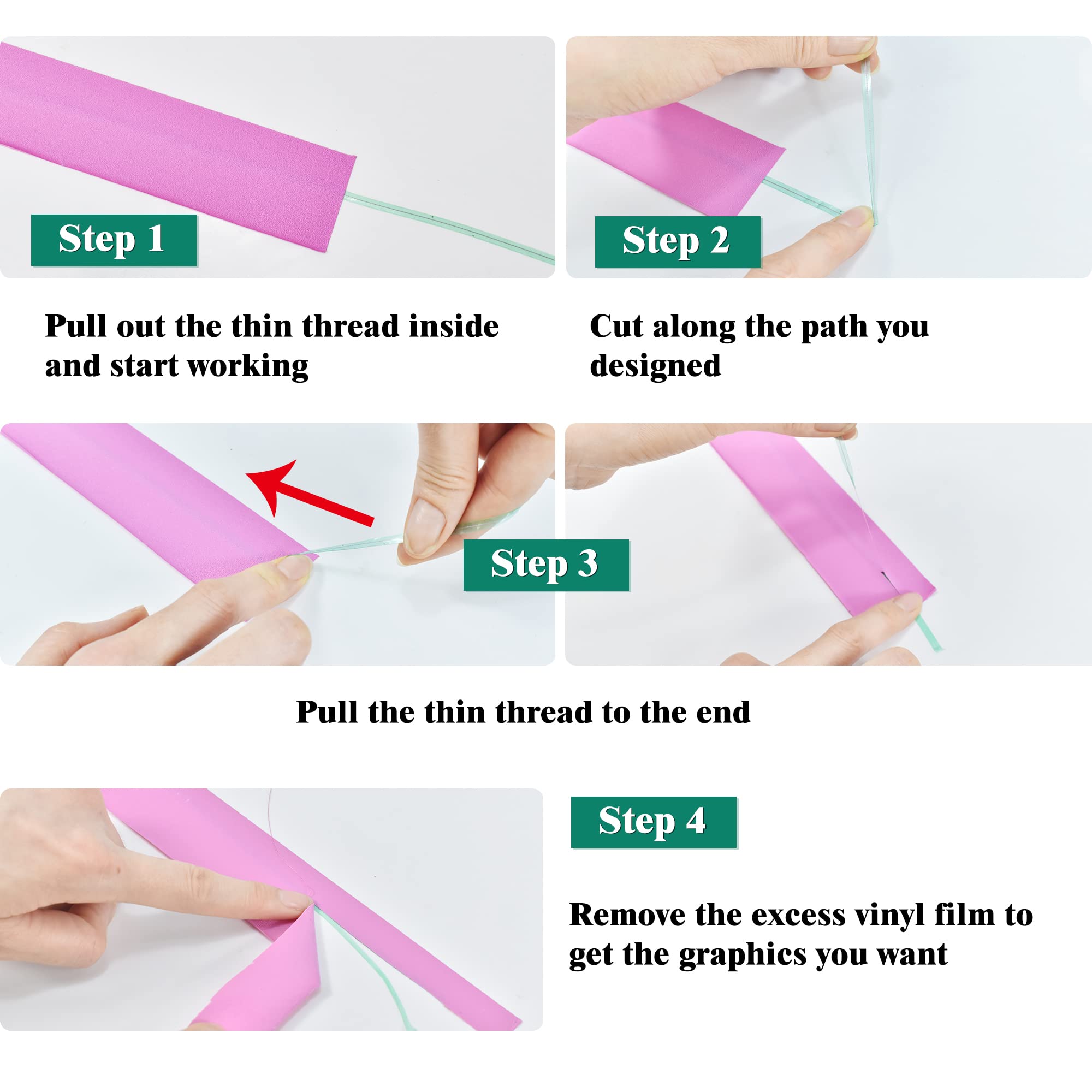 Zanch Knife-Less Tape for Vinyl Wrap Tool Kit - 16FT(5M) Vinyl Cutting Tape with Felt Squeegee & Micro Squeegee for Car & Motorcycle Wrapping - Perfect for DIY Auto Detailing, Vehicle Graphics & Vinyl Wrap Installation