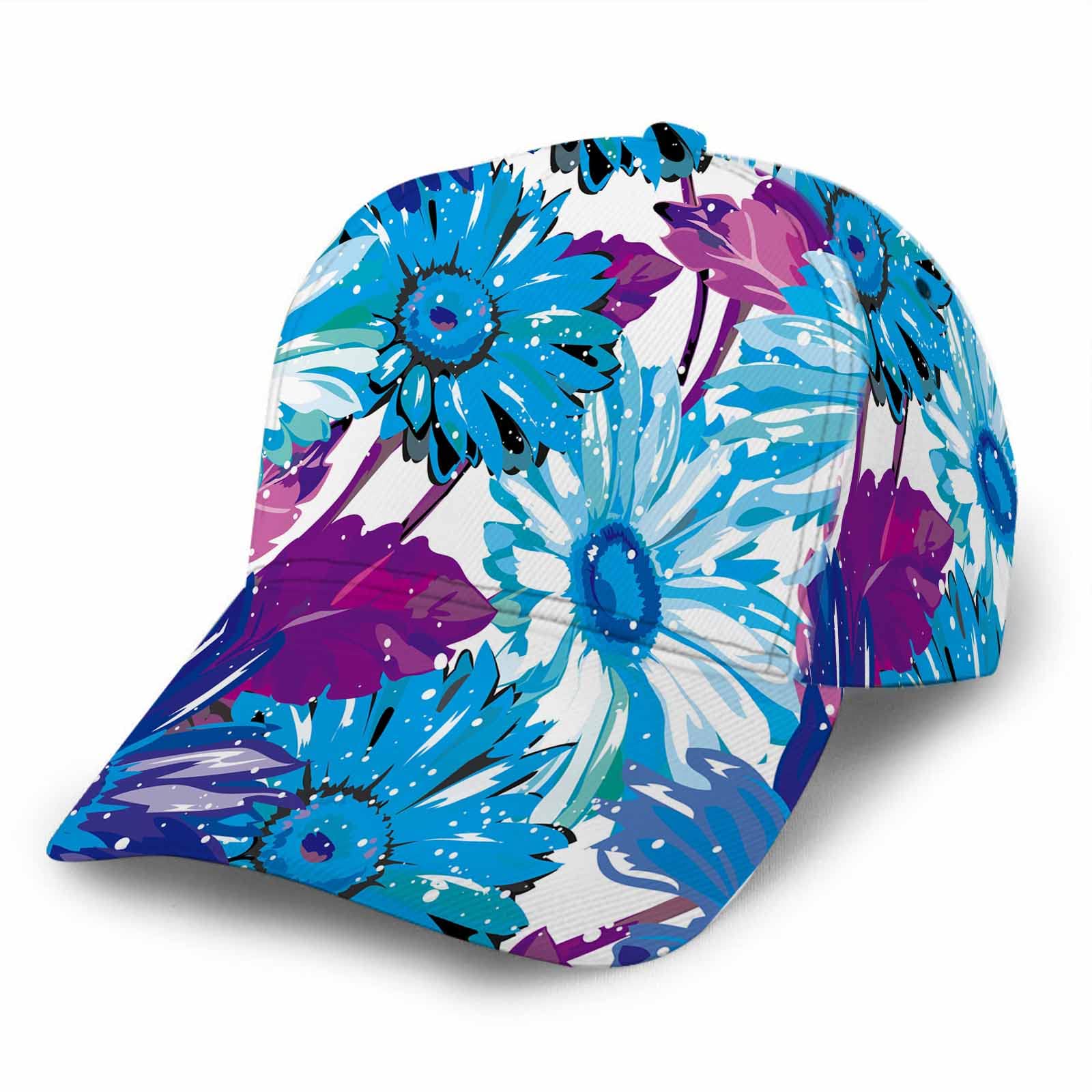 HOSNYE Gerbera Baseball Cap - Adjustable Snapback Hat for Men & Women - Stylish Sport & Fashion Ball Cap - Perfect for Outdoor Activities, Sports, and Casual Wear