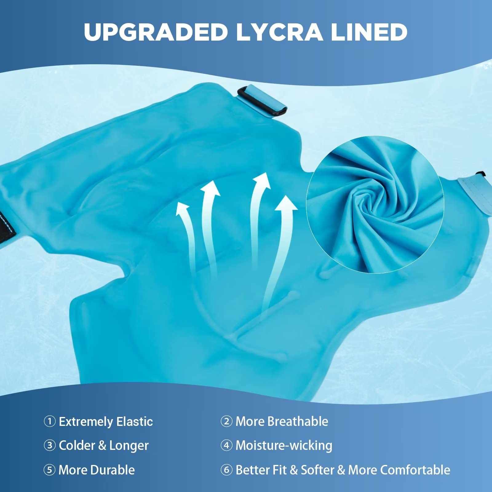 Comfytemp Reusable Shoulder Ice Pack Wrap for Hot & Cold Therapy - Large Gel Ice Pack for Rotator Cuff Injuries, Shoulder Pain Relief, Swelling, Bursitis & Post-Surgery Recovery - Perfect for Sports Injuries, Arthritis & Physical Therapy