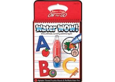 MND5389 On The Go Water Wow Letter Activity Book - Reusable Travel Toy for Kids, Perfect for Road Trips & Airplane Travel