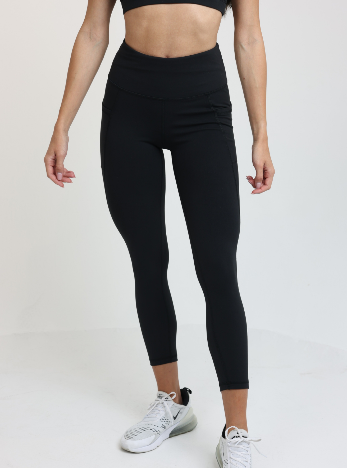 Onyx Ankle Leggings for Women - High Waist Yoga Pants for Workout, Running & Lounge Wear