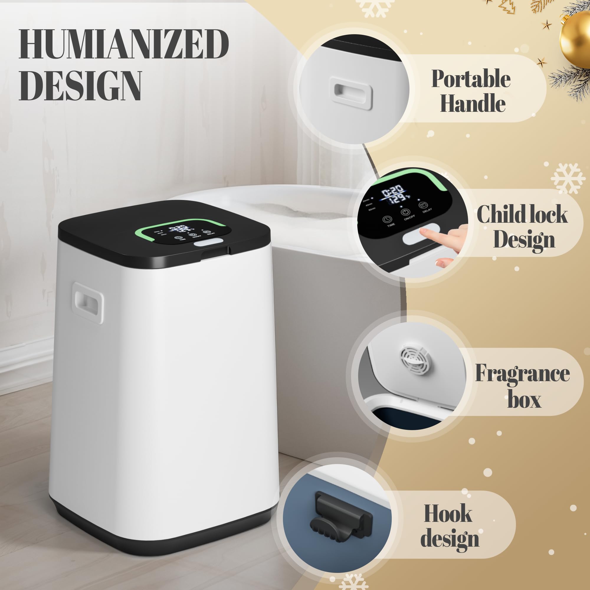 Premium 25L Electric Towel Warmer for Bathroom - Fast Heating with 24-Hour Timer & Child Safety Lock - Perfect for Warming Towels, Bathrobes & Blankets - Ideal Gift for Women - Home Spa & Luxury Bathroom Essential