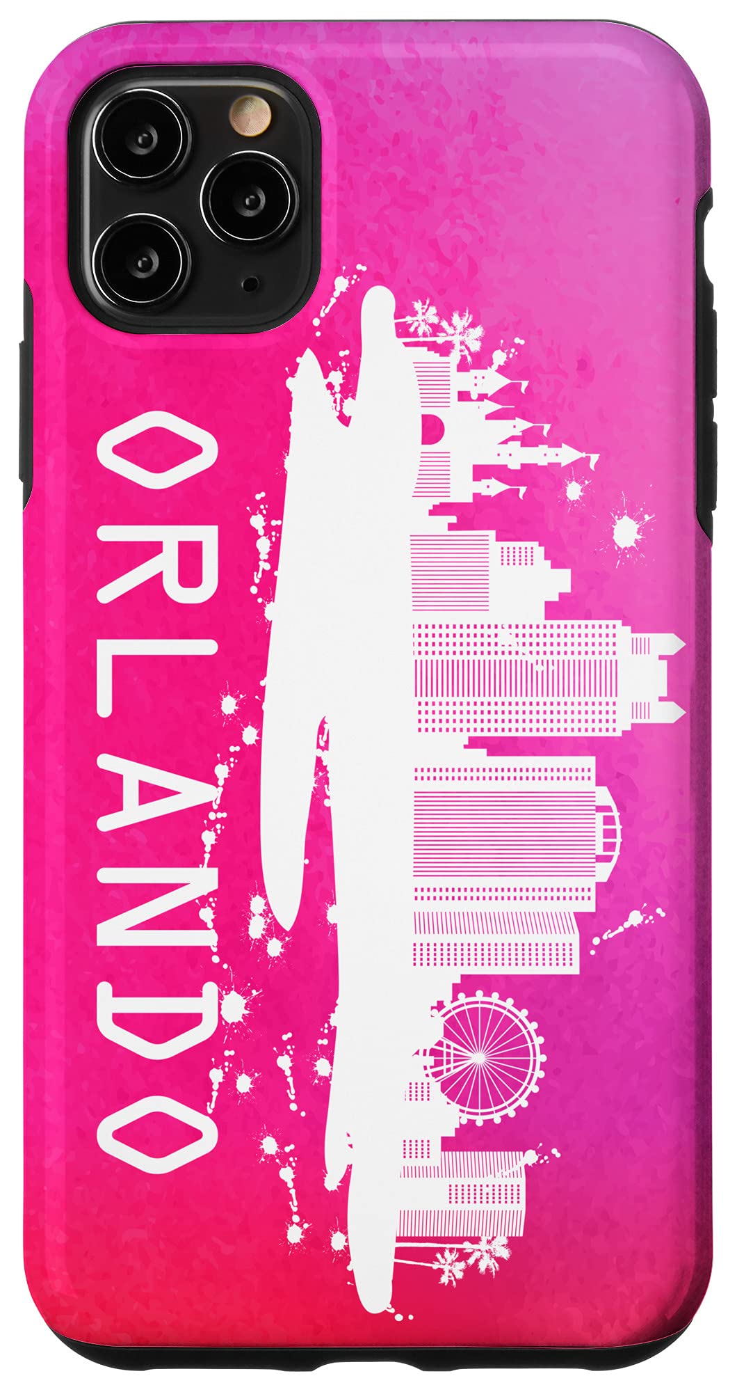 iPhone 11 Pro Max Case with Orlando Skyline Design - Durable Protective Cover for Travel & Souvenir Lovers | Perfect for Orlando Visitors & Cityscape Enthusiasts