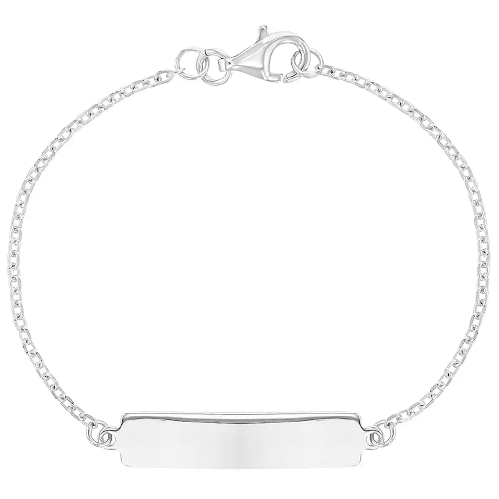 Kids' Sterling Silver Simple Plain Bracelet Set of 5 - Elegant Minimalist Jewelry for Girls, Birthday Gifts, First Communion, Special Occasions