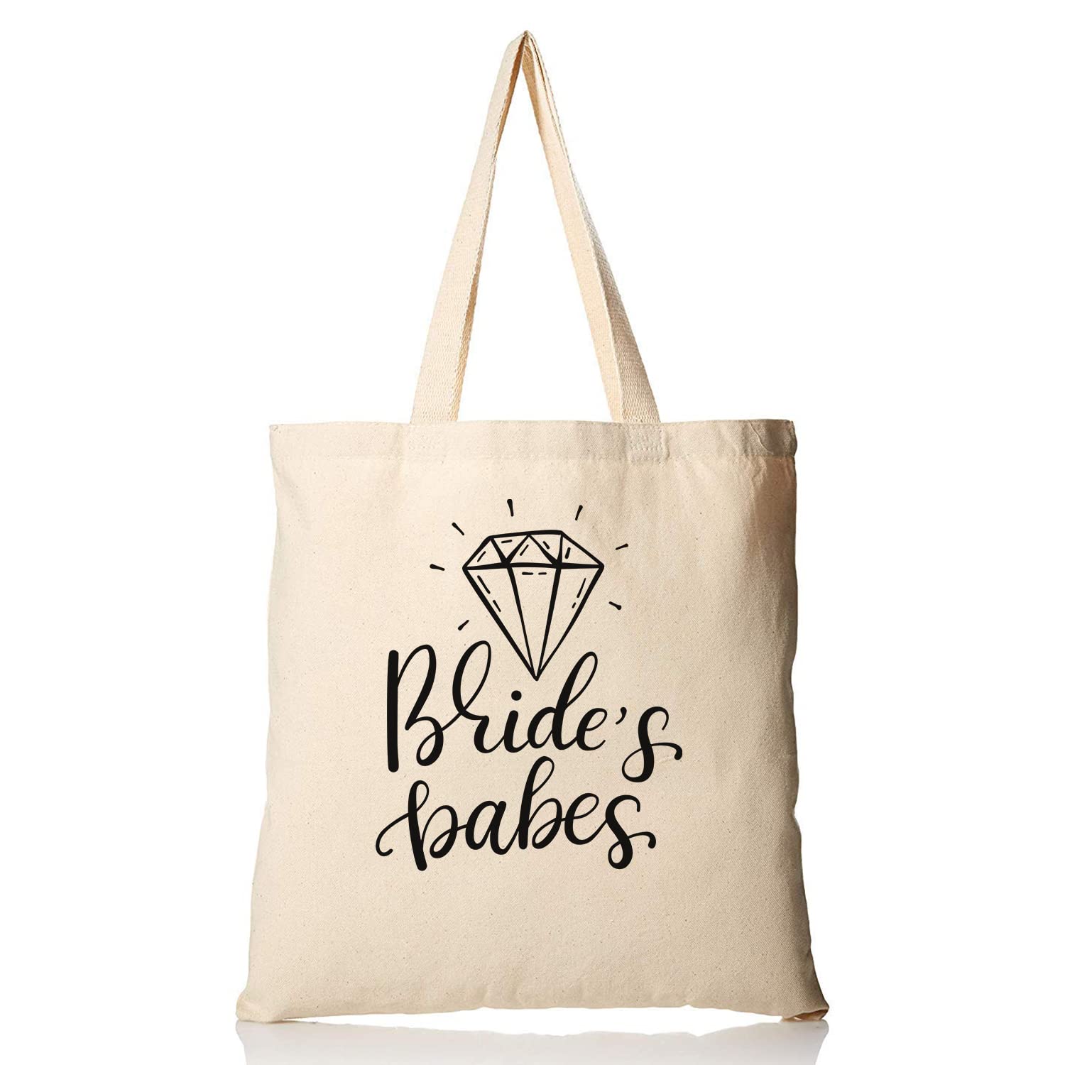 Personalized Bride Tote Bag - Custom Wedding Bachelorette Gift for Bridesmaids & Bridal Shower - Cute Canvas Tote with Name - Perfect for Bachelorette Parties, Wedding Prep & Honeymoon Travel