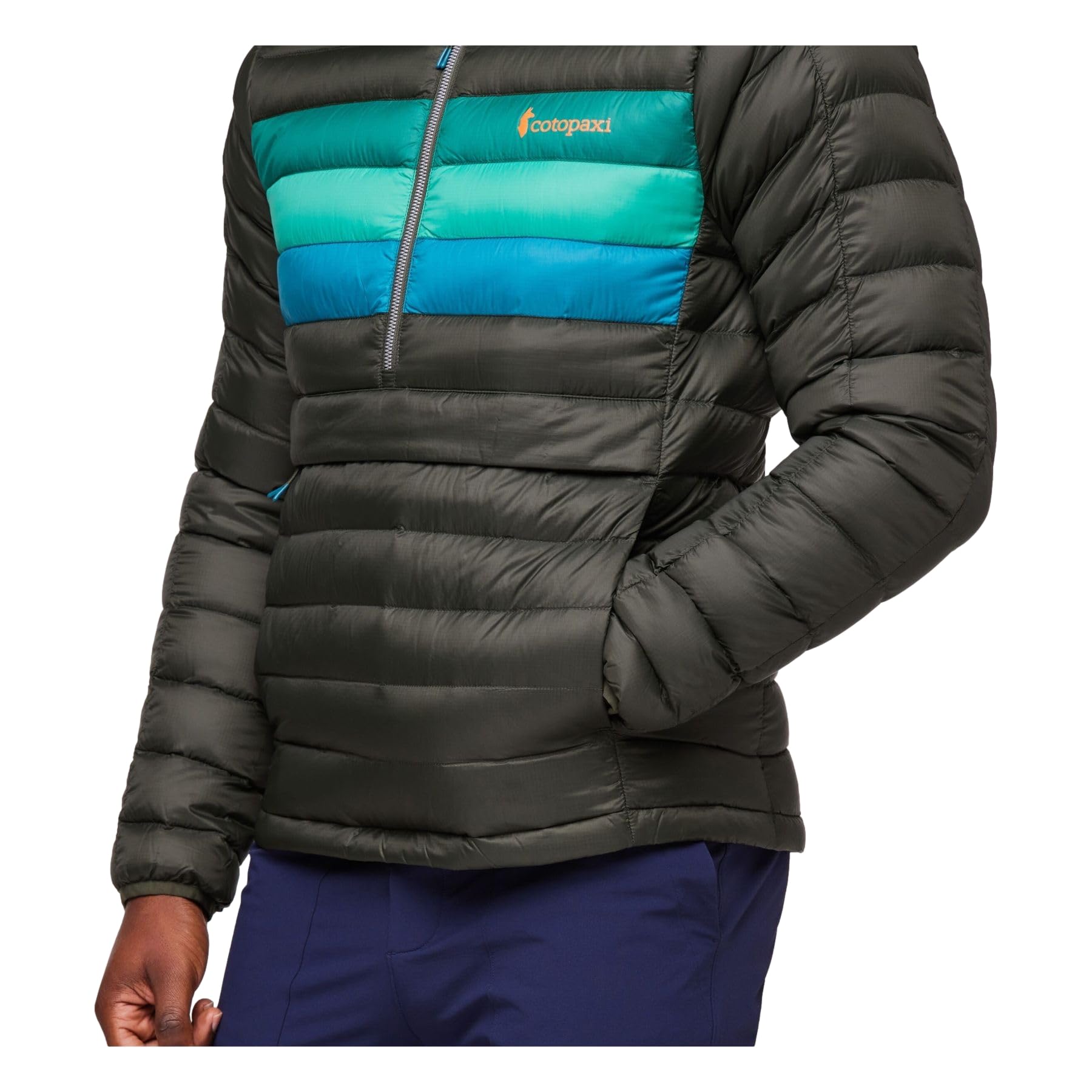 Cotopaxi Fuego Down Pullover Jacket for Men - Lightweight Water-Resistant Insulated Hooded Winter Coat for Hiking, Camping & Outdoor Adventures