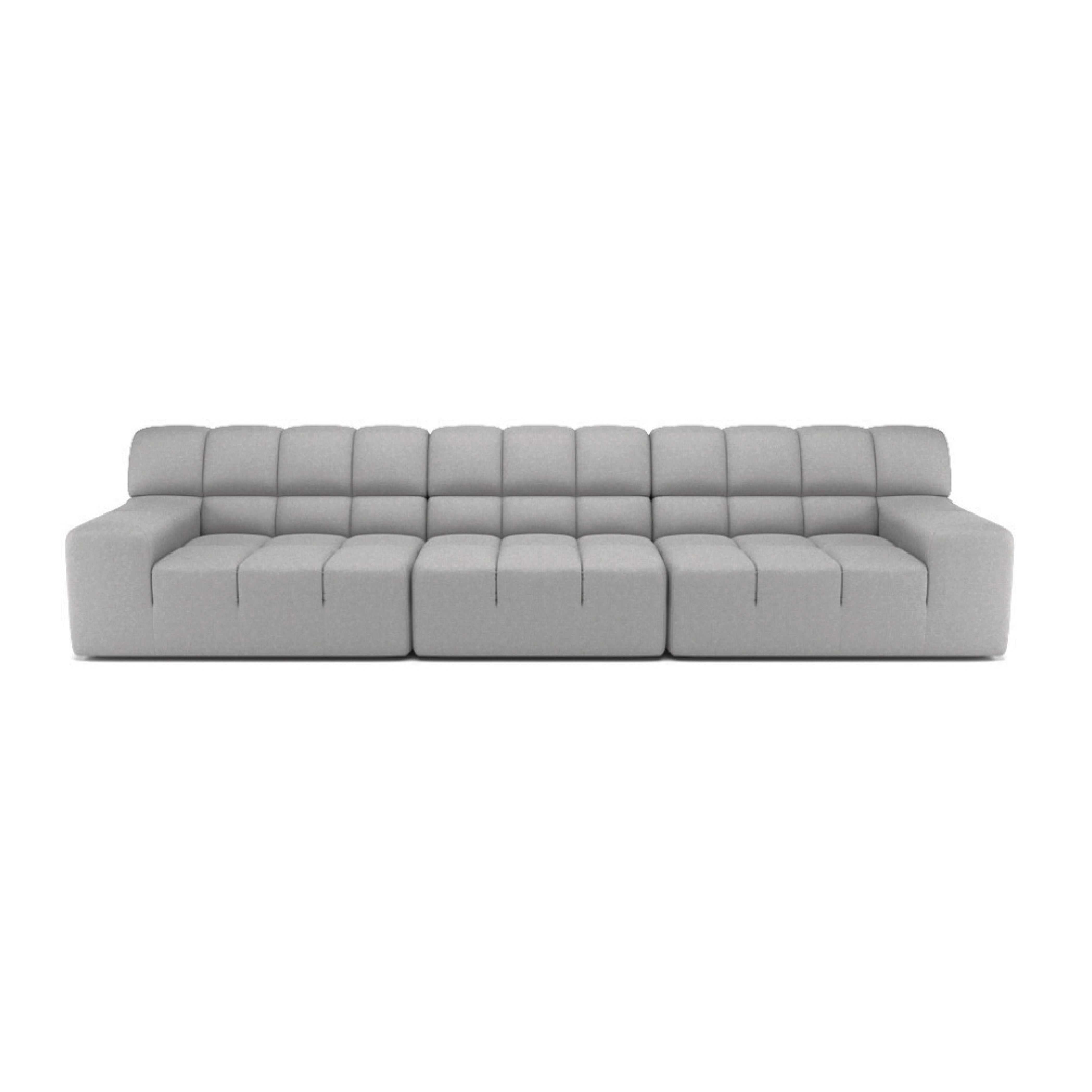 Roger 4-Piece Modular Sectional Sofa Set - Modern L-Shaped Couch with Reversible Chaise for Living Room, Lounge & Home Theater
