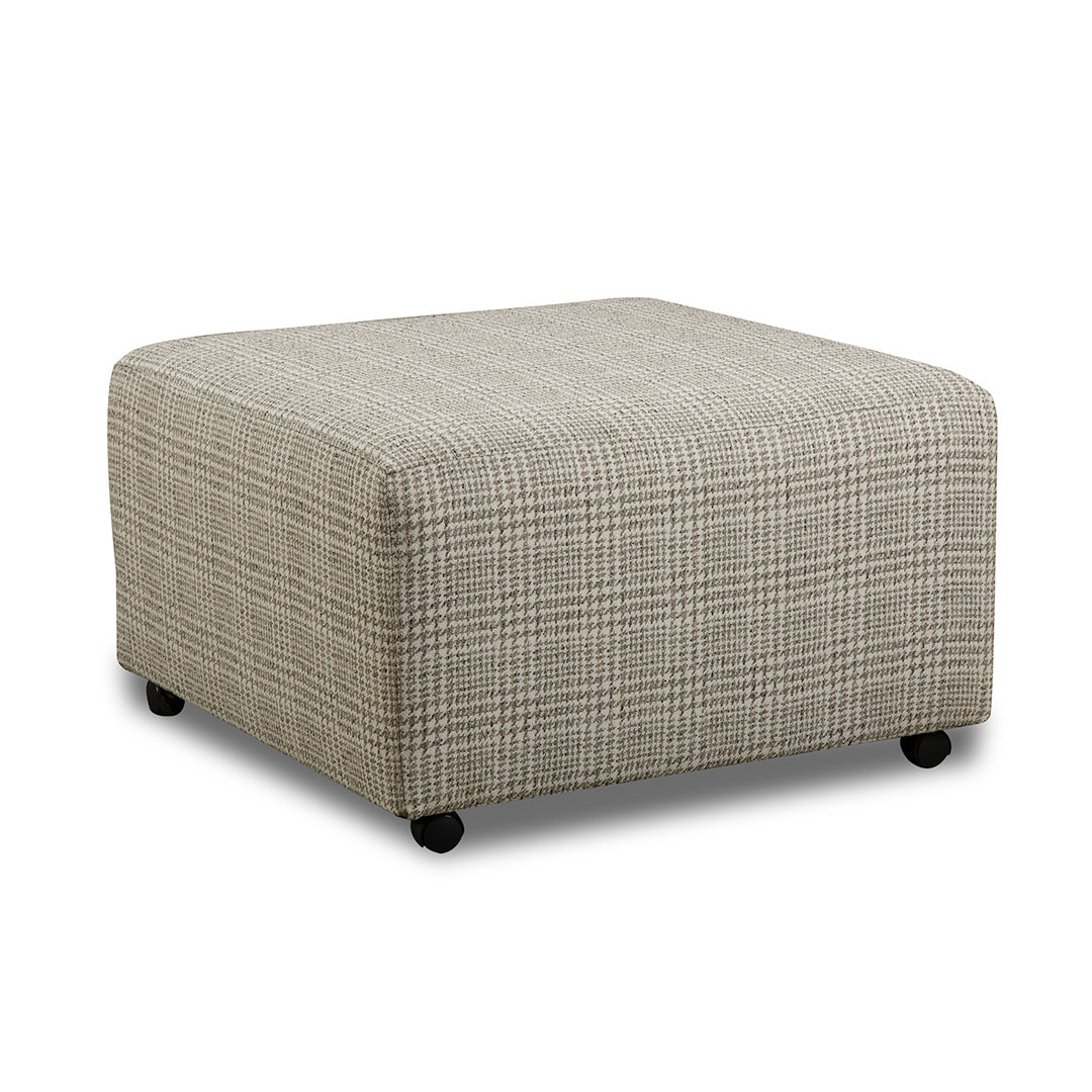 Glenda Cocktail Ottoman - Stylish Round Footstool with Storage for Living Room, Bedroom & Lounge - Perfect as Coffee Table, Extra Seating or Decorative Accent