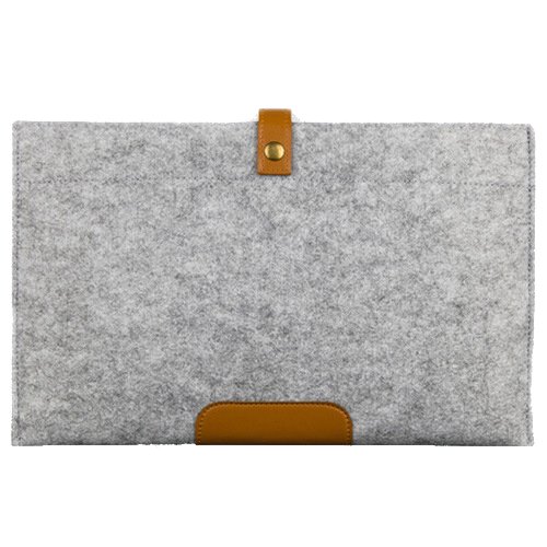 Premium Wool Felt Laptop Sleeve for MacBook Air/Pro - Protective Handle Carrying Case with Inner Padding | Perfect for School, Office & Travel Accessories