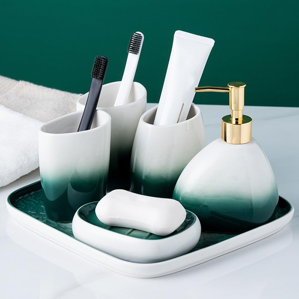 Oral Care Set - Teeth Brushing, Mouthwash & Utensil Cleaning Kit for Bathroom | Complete Dental Hygiene Solution for Home & Travel Use