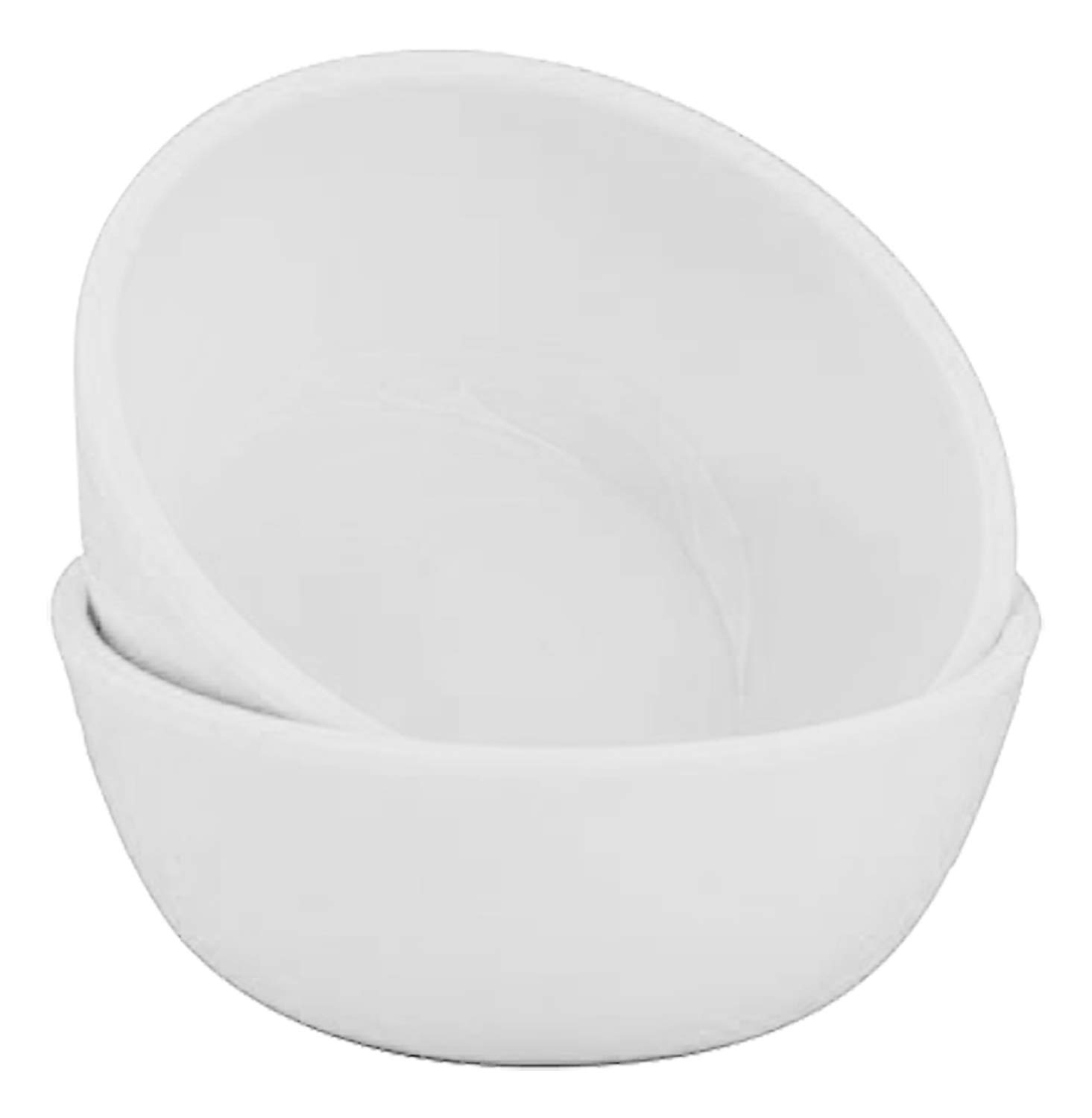 Kuber Industries 6-Piece Unbreakable Plastic Mixing Bowl Set - Microwave Safe, 250ml, White (KUBMART16429) - Perfect for Salad Prep, Baking & Kitchen Storage