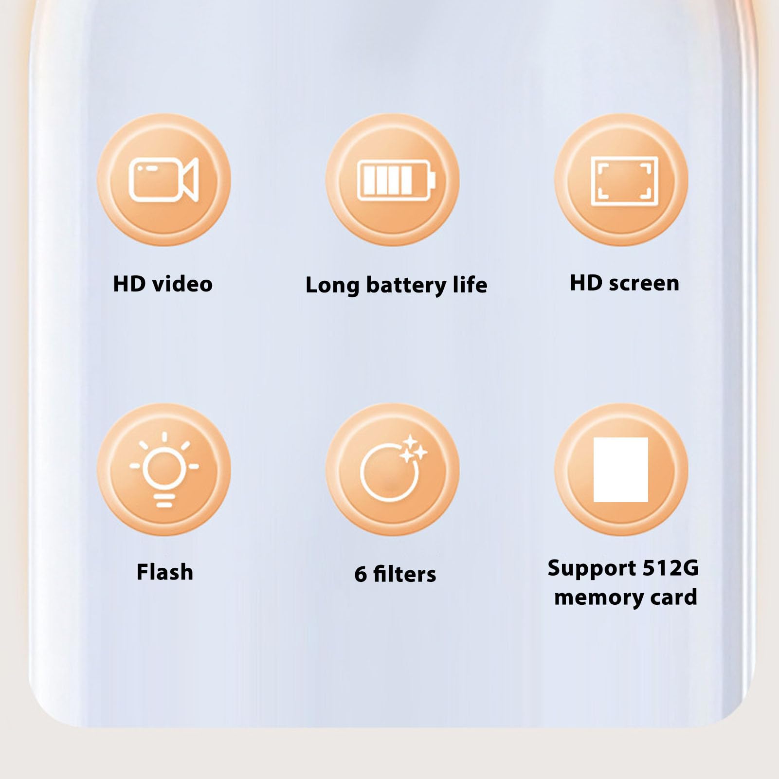 Lazmin112 Mini DV Camera - 1080P HD Small Video Camera with Flashlight, 1.44in Micro DVR Camcorder | Keychain Video Recorder for Kids, Students & Vlogging | Perfect for Home Movies, School Projects & Travel Videos (White)