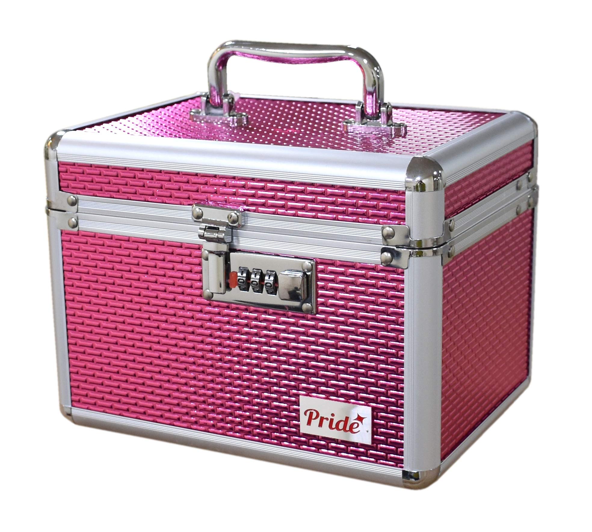 Pride Star Bridal Makeup Case (Pink) - Perfect for Wedding Day, Bridal Showers & Special Occasions