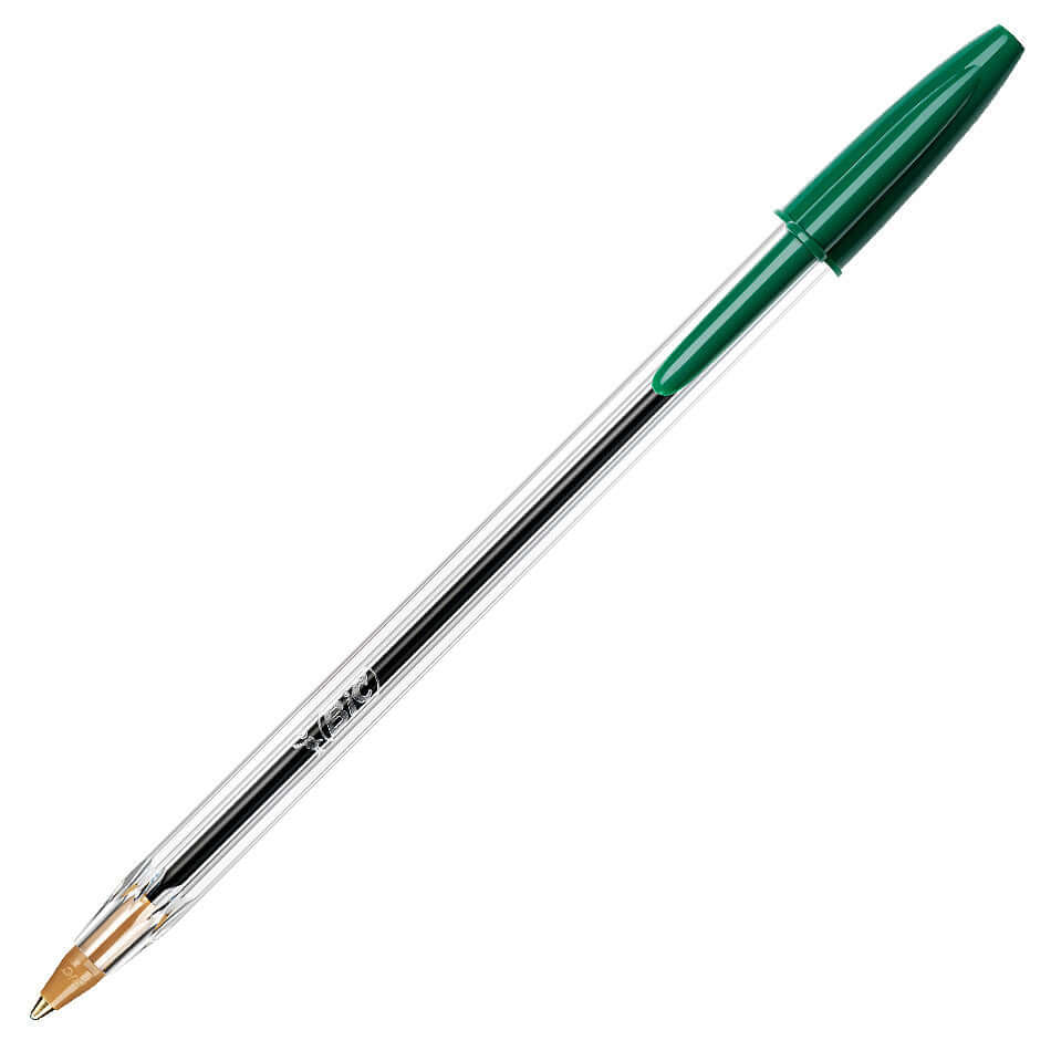 BIC Cristal Original Ballpoint Pen - Smooth Writing, 1.0mm Medium Point, Black Ink (10-Pack) - Perfect for Office, School & Everyday Use