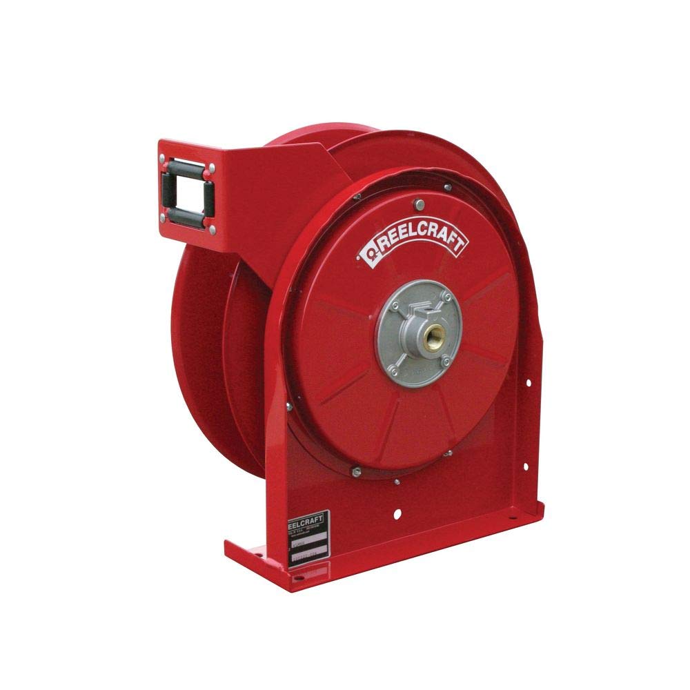 Reelcraft A5800 OLP Premium Duty Spring Retractable Hose Reel - 25 Foot Heavy Duty Air & Water Hose Reel (Hose Not Included) for Garage, Workshop, and Outdoor Use