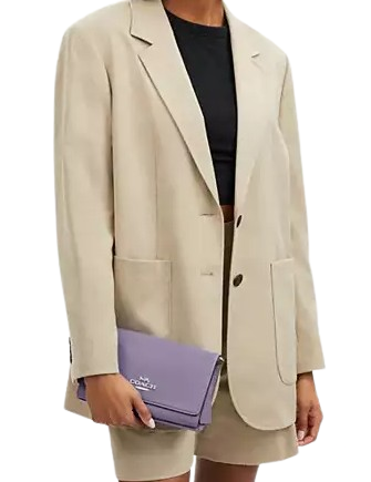 Coach Signature Flap Clutch Crossbody Bag for Women - Stylish Leather Shoulder Purse with Adjustable Strap, Perfect for Date Night, Parties & Daily Essentials