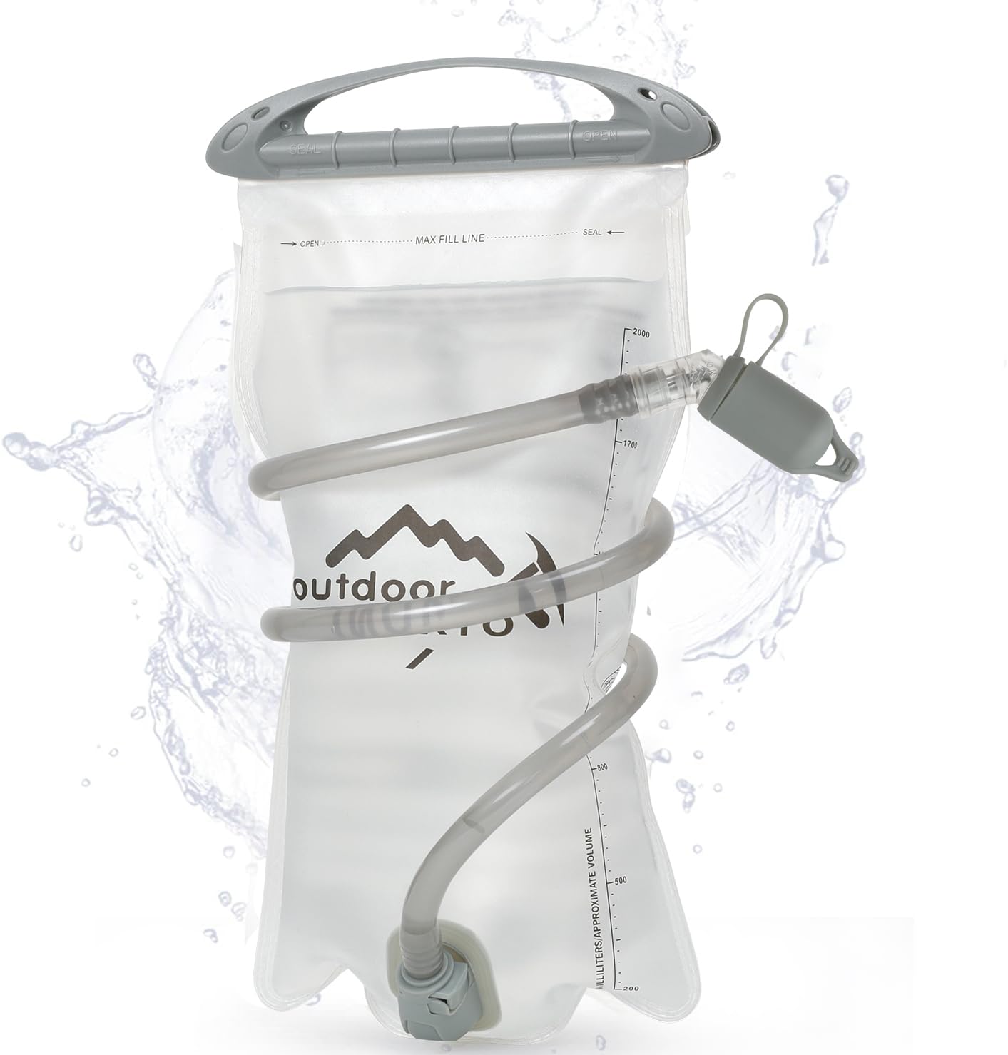 INOXTO 1.5L/2L Hydration Bladder - Leak Proof Water Reservoir with Insulated Hose & High Flow Bite Valve for Hiking, Camping, Cycling & Running - Perfect for Outdoor Adventures & Sports Hydration