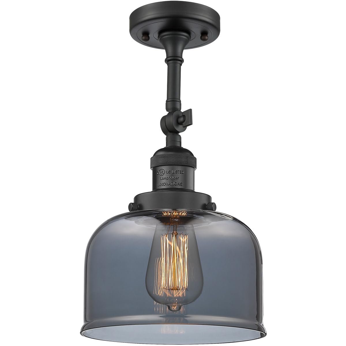 Innovations INNO203-BK-G73-LED Black LED Wall Sconce Light Fixture - Modern Indoor/Outdoor Lighting for Bedroom, Hallway, Porch & Patio