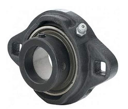 Timken (Fafnir) 0.8750 in Bore Two-Bolt Flange Mount Ball Bearing Unit - Cast Iron Housing with Eccentric Collar Locking & Contact Seal | Ideal for Conveyors, Agricultural Equipment & Industrial Machinery