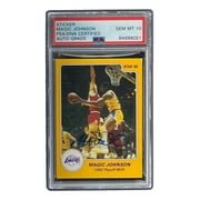 Magic Johnson Signed 1986 LA Lakers #10 Star Trading Card PSA/DNA Gem MT 10 - Rare Collectible for Basketball Fans & Sports Memorabilia Enthusiasts - Perfect for Display, Investment or Gift