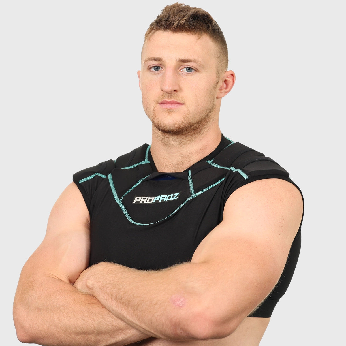 Propadz Gel Rugby Shoulder Pads - Shock Absorbing Protective Gear for Rugby Players - Perfect for Training, Matches & Contact Sports