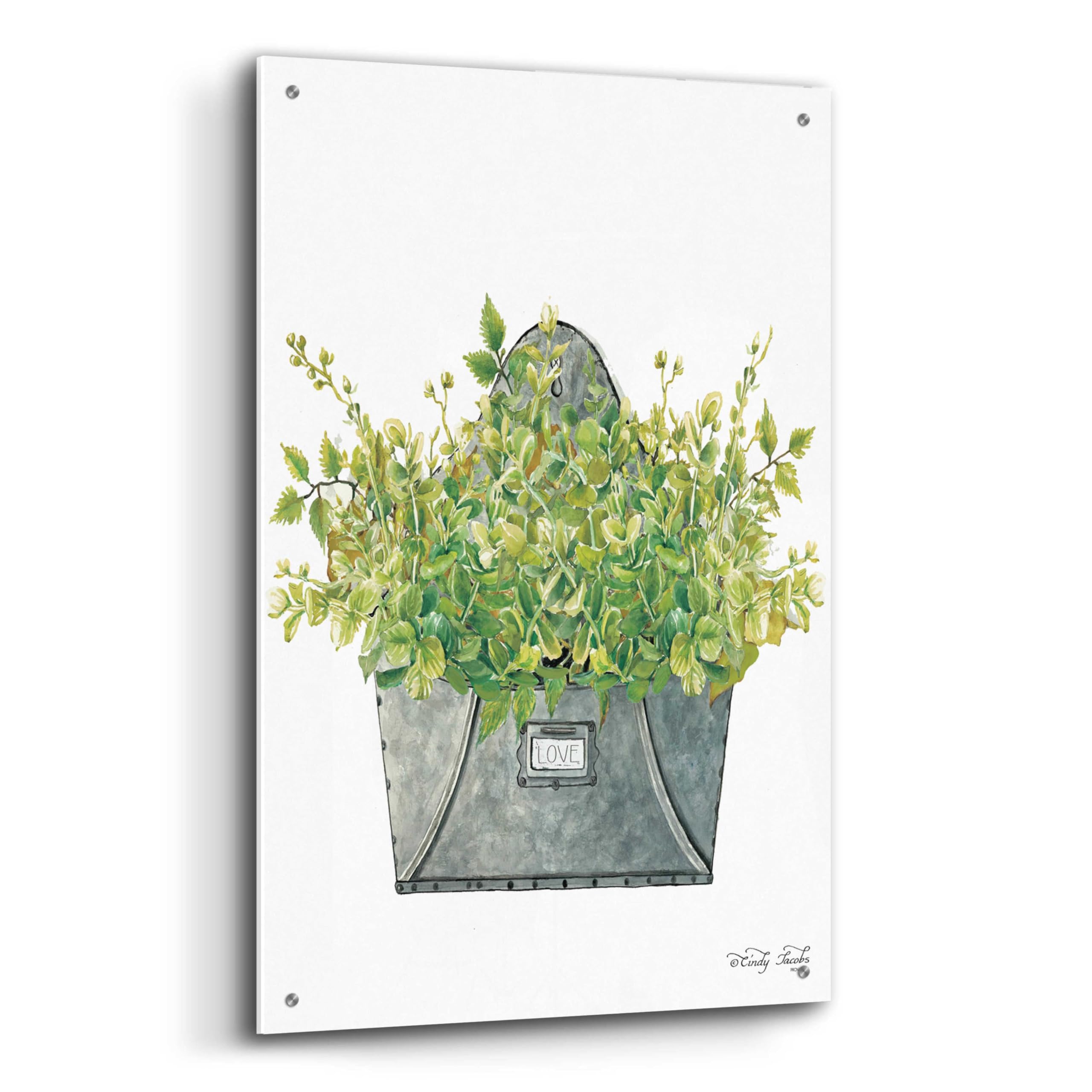 Epic Art 'Love Wall Box' by Cindy Jacobs - 24