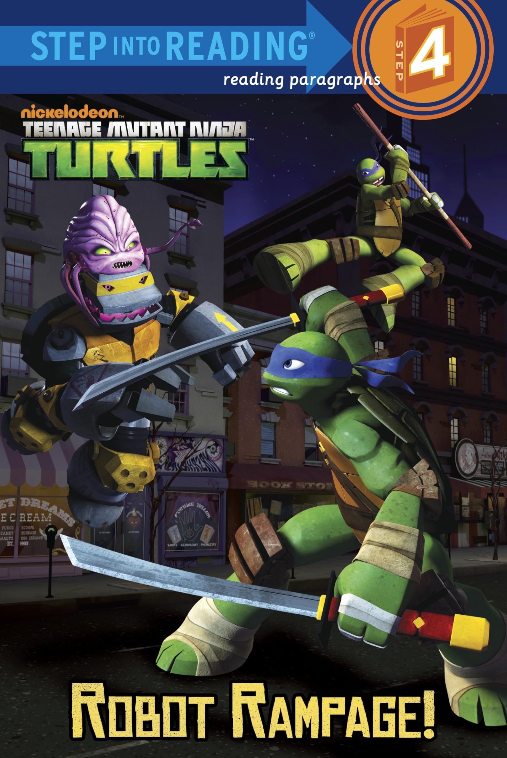 Robot Rampage! Teenage Mutant Ninja Turtles Step into Reading Book - Fun Learning Adventure for Kids, Perfect for Bedtime Stories & Early Readers