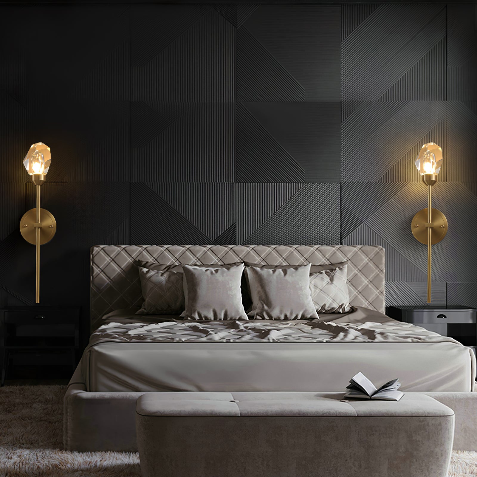Stylish Donovan Wall Lamp - Modern LED Sconce Lighting for Bedroom, Living Room & Hallway - Energy Efficient Home Decor