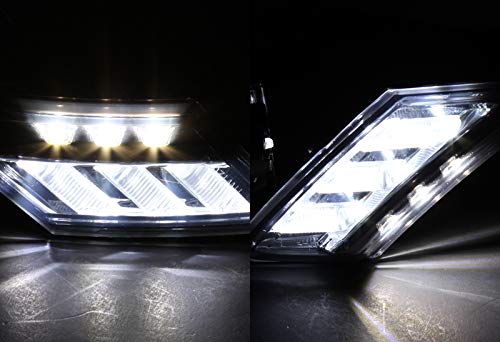 EPARTS Smoke Lens White LED Front Bumper Side Marker Parking Lights Pair Compatible with 2013-2019 Subaru BRZ - Upgrade Your Car's Style & Safety for Night Driving
