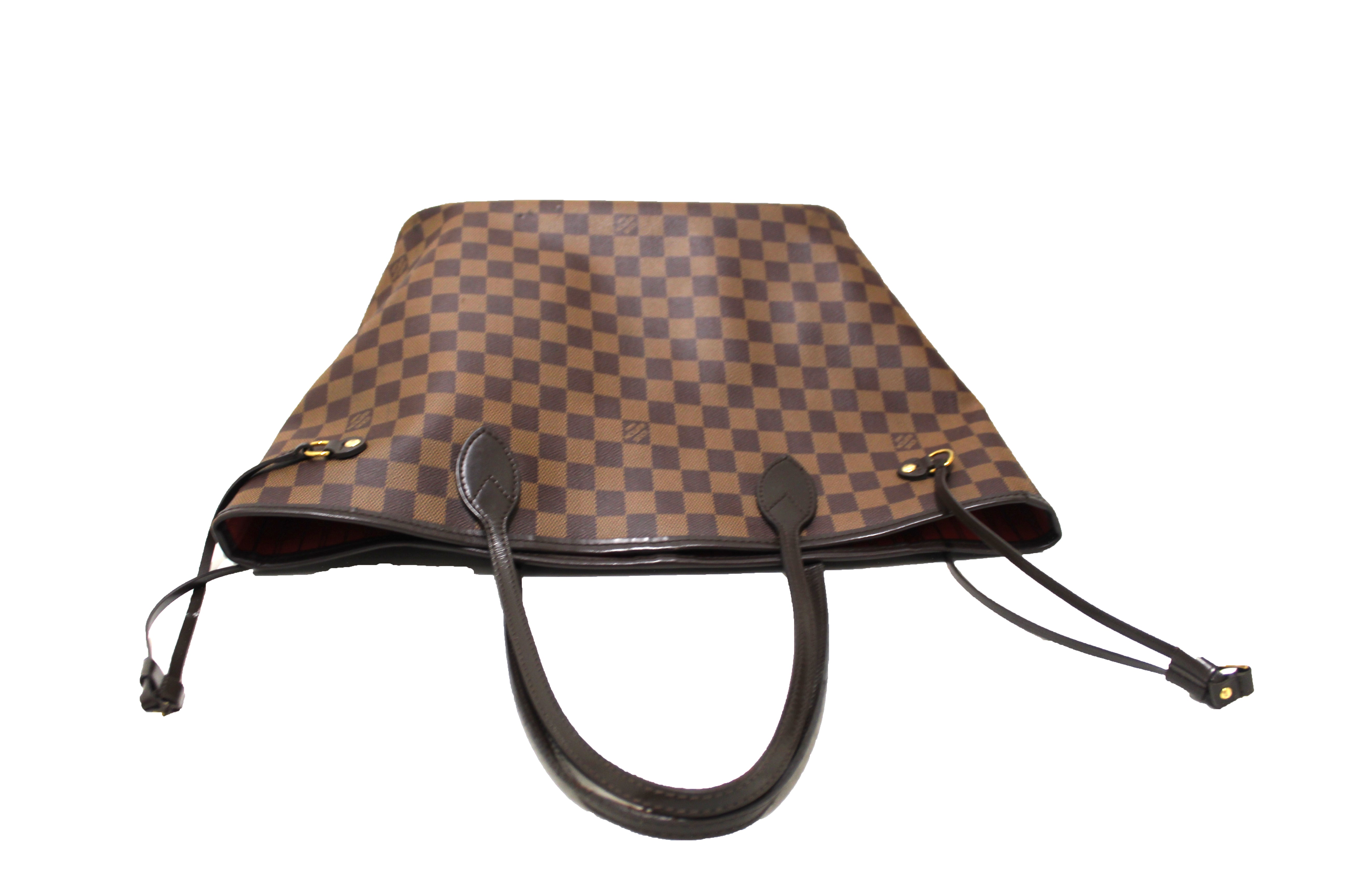 Authentic Louis Vuitton Damier Ebene Neverfull MM Shoulder Bag - Luxury Designer Tote for Women, Perfect for Work, Travel & Everyday Use