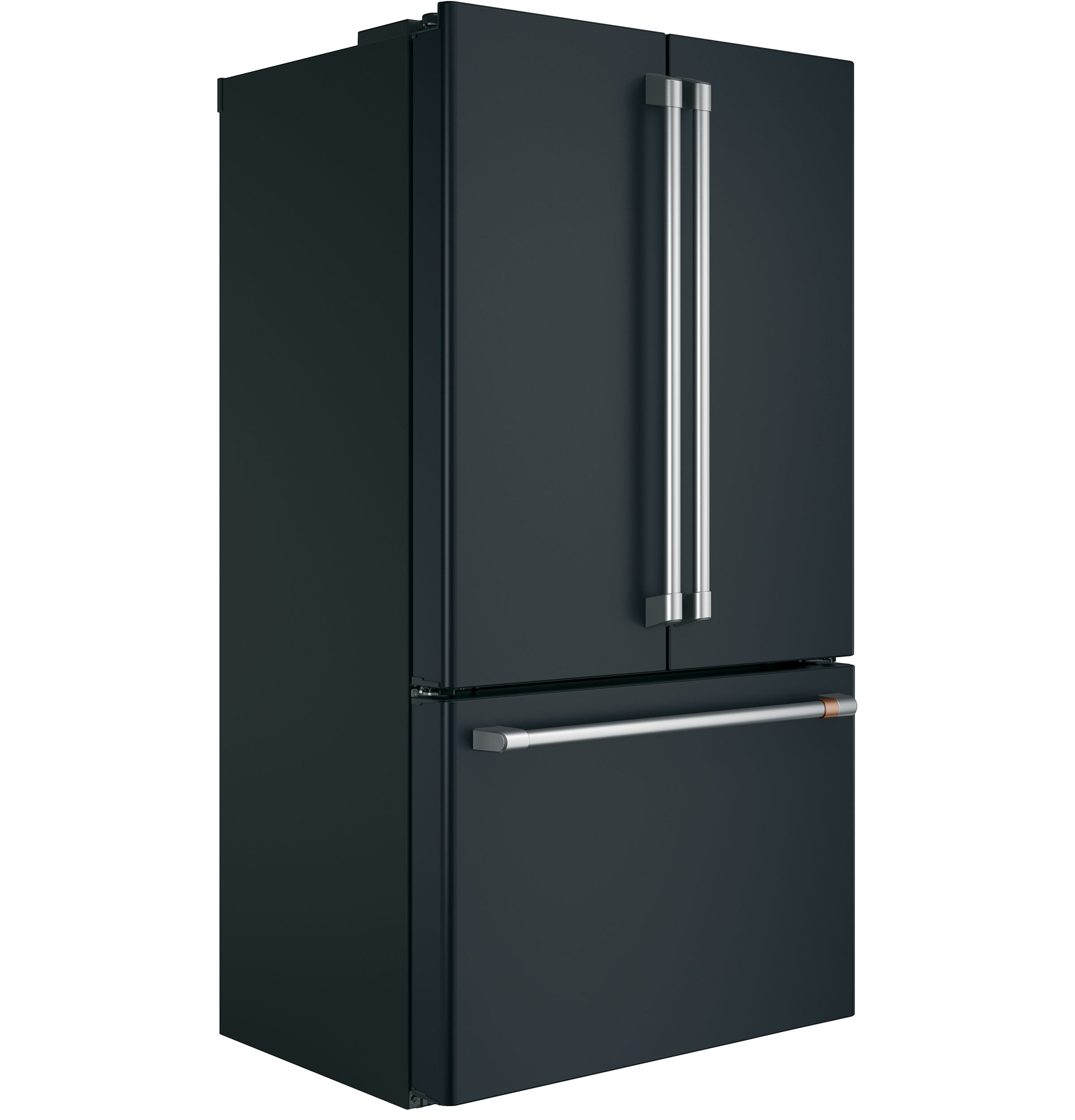 Matte Black 36-Inch Counter Depth French Door Refrigerator - 23.1 Cu. Ft. Capacity (Model CWE23SP3MD1) - Perfect for Modern Kitchens & Open-Concept Homes