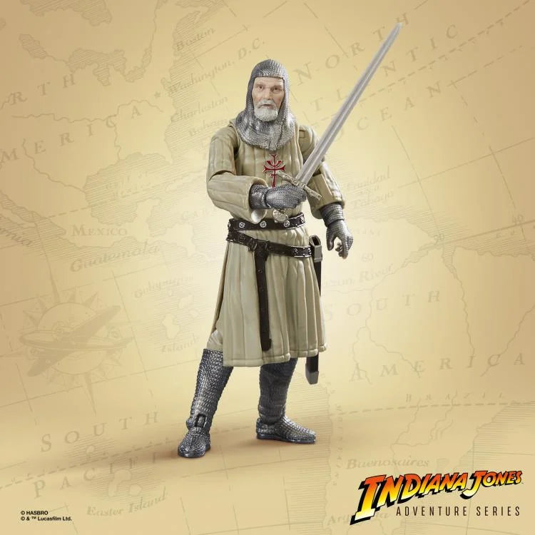 Indiana Jones Adventure Series Grail Knight Action Figure with Grail Table BAA - Perfect for Collectors, Display, and Adventure-Themed Decor