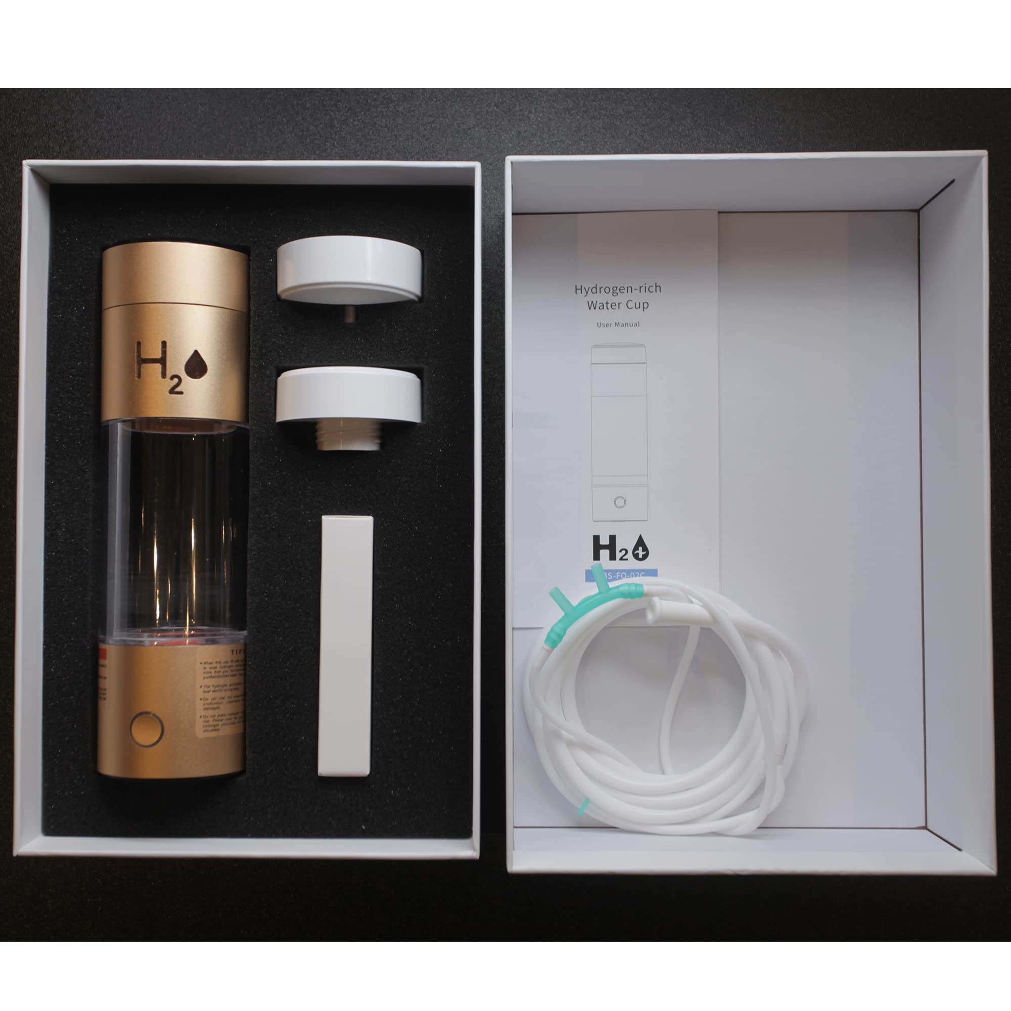 Premium Hydrogen Water Bottle Generator - High Concentration 4500ppb, SPE/PEM Dual Chamber Ionizer with Durable Metal Body | Portable Hydrogen Water Maker for Home, Travel & Gym Use