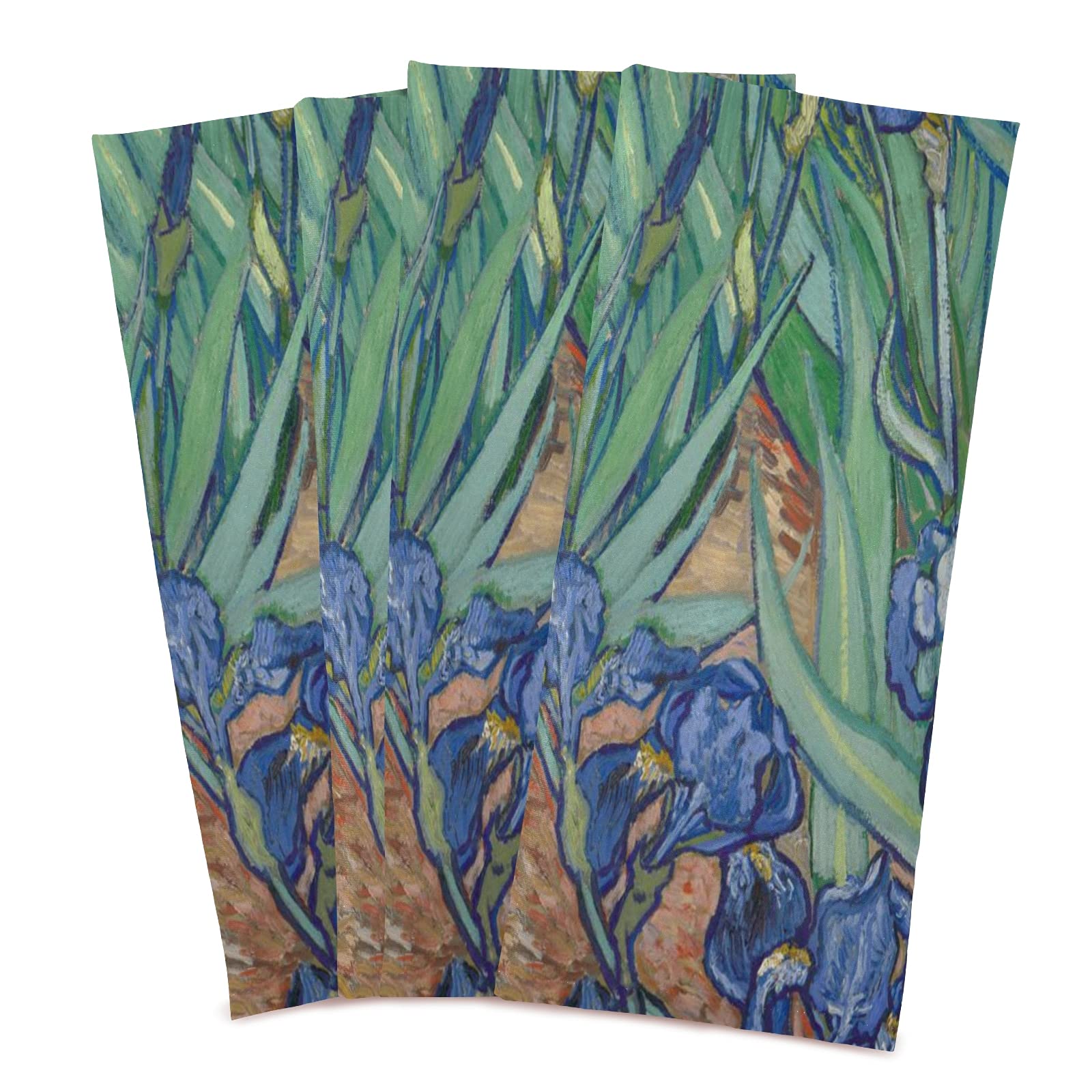 ALAZA Van Gogh Butterfly Orchid Flower Decorative Kitchen Dish Towels Set of 4 - Soft, Absorbent 18x28 Inch Hand & Cleaning Towels for Dishes, Countertops - Perfect for Kitchen Decor, Daily Use & Gift Giving