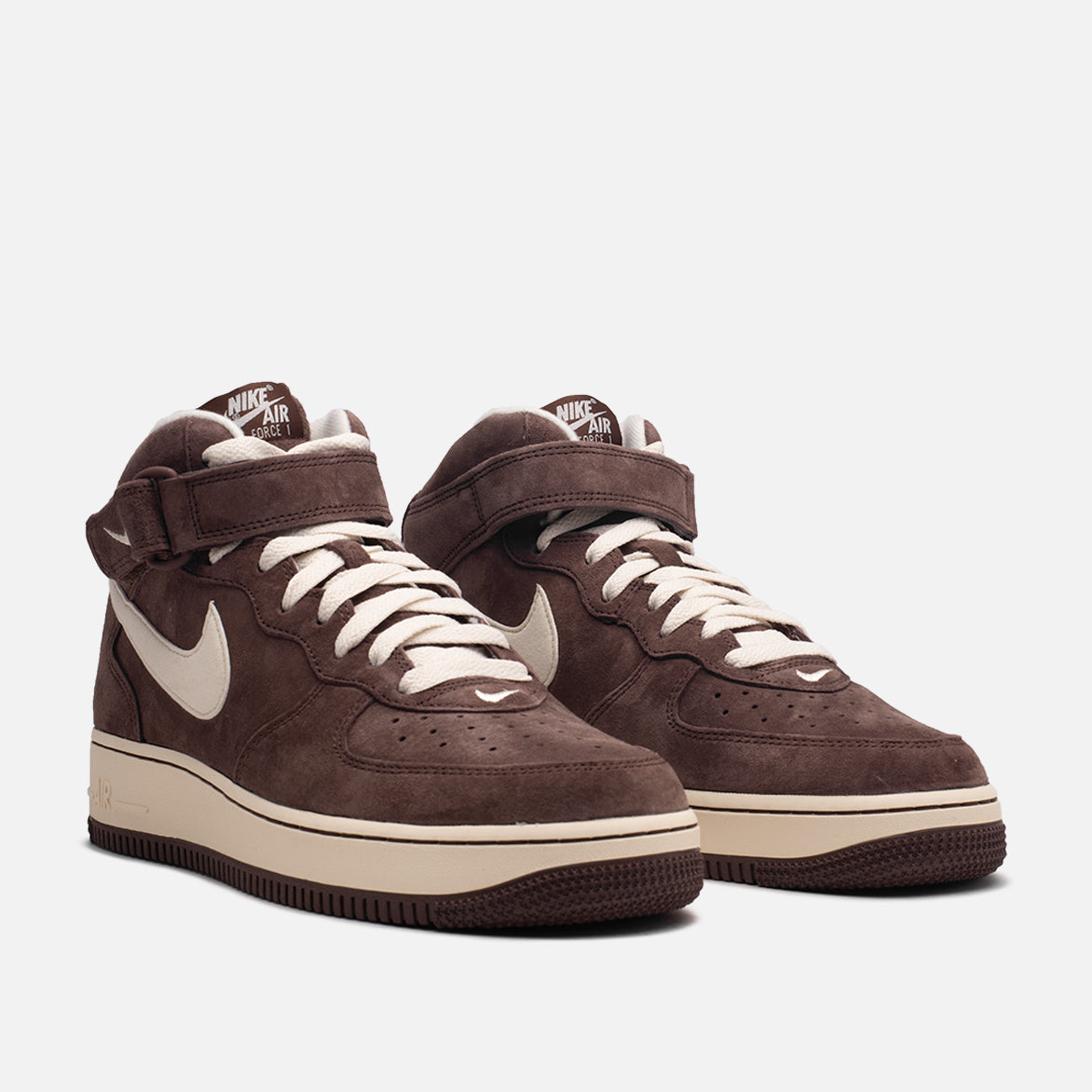 Nike Air Force 1 Mid '07 QS Chocolate Men's Basketball Shoes - Retro Style Sneakers for Casual Wear & Street Fashion