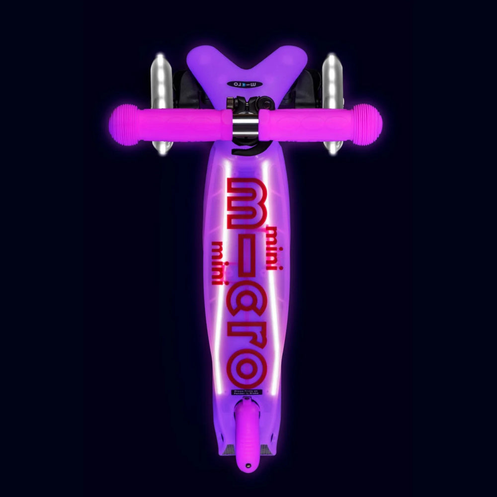 Micro Mini Glow LED 3 Wheel Scooter for Kids - Light Up Electric Ride On Toy for Boys & Girls Ages 3-8 - Perfect for Outdoor Play, Backyard Fun, and Neighborhood Rides