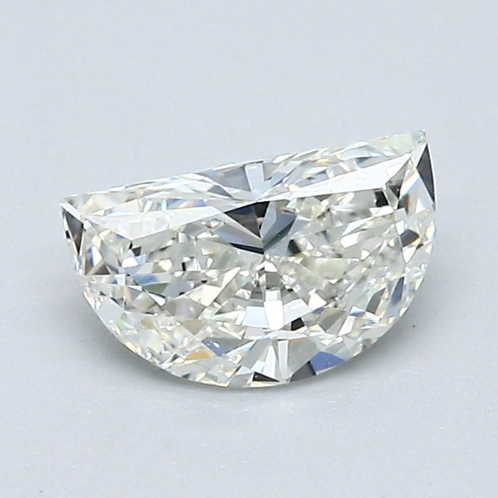 0.75 Carat Half Moon Diamond Ring - J Color VS2 Clarity - Perfect for Engagement, Anniversary & Special Occasion Gifts